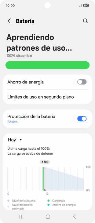 Pulsa Ahorro de energía. Pulsa Ahorro de energía.