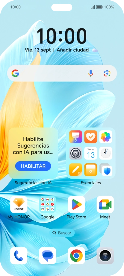 Pulsa el icono de ajustes. Pulsa el icono de ajustes.
