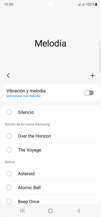 Pulsa el icono de añadir timbre de llamada. Pulsa el icono de añadir timbre de llamada.
