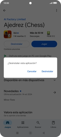 Pulsa Desinstalar.
