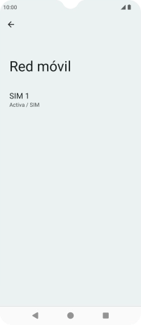 Pulsa el nombre de la tarjeta SIM.