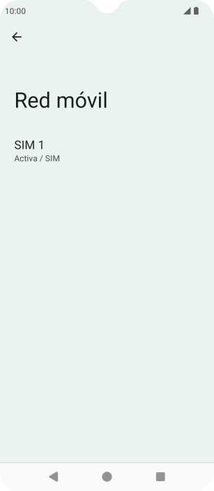 Pulsa el nombre de la tarjeta SIM.