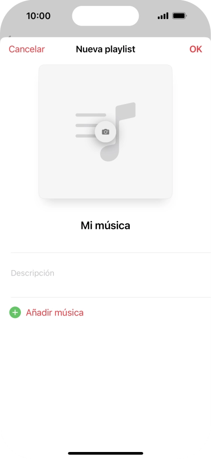 Pulsa Añadir música. Pulsa Añadir música.