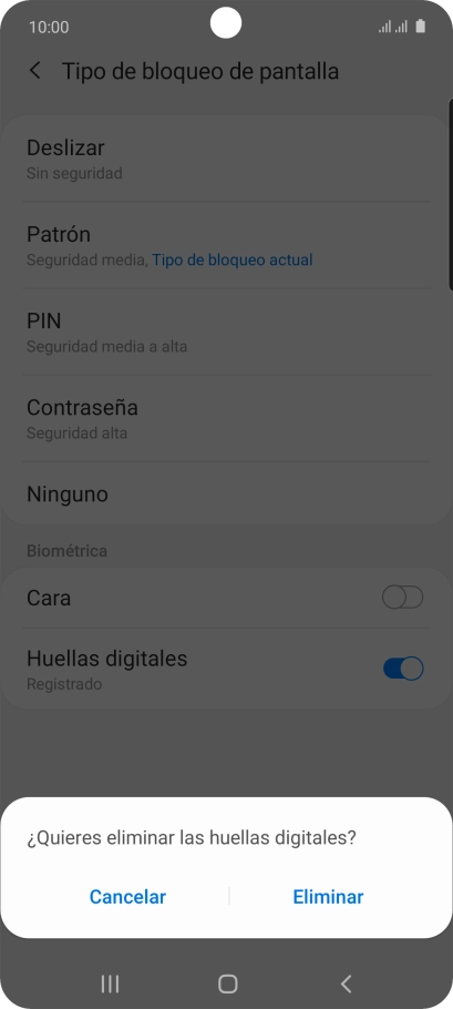 Pulsa Eliminar. Pulsa Eliminar.