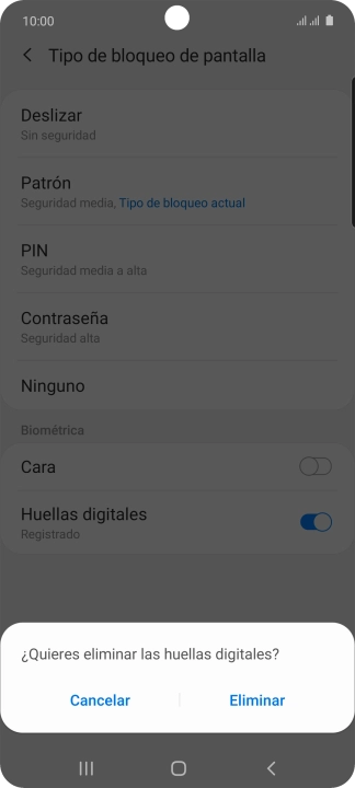 Pulsa Eliminar. Pulsa Eliminar.