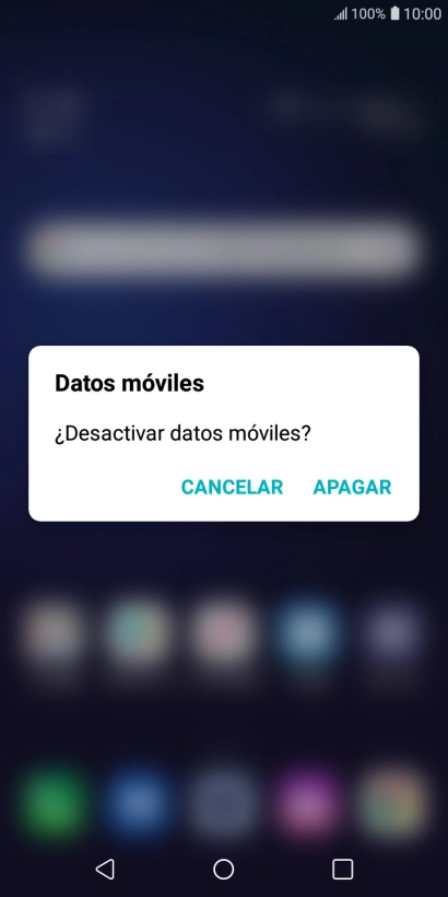 Pulsa APAGAR para desactivar la función.