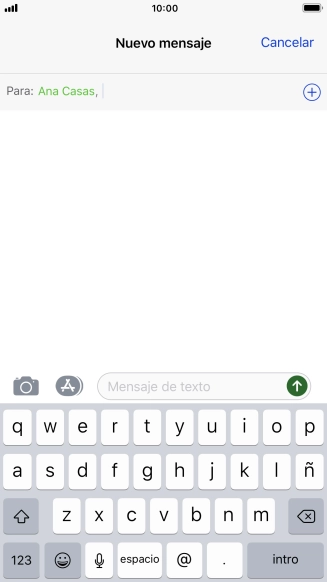 Pulsa en el campo de escritura y escribe el texto del mensaje corto. Pulsa en el campo de escritura y escribe el texto del mensaje corto.