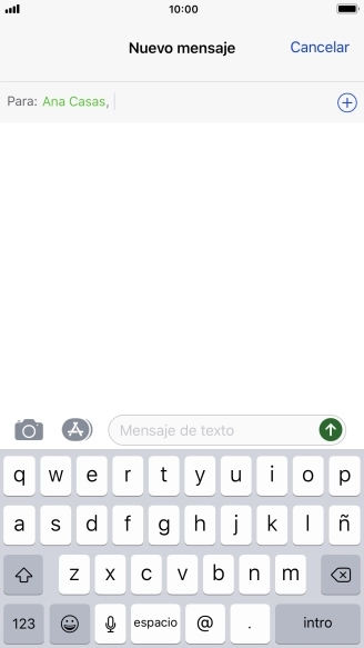 Pulsa en el campo de escritura y escribe el texto del mensaje corto. Pulsa en el campo de escritura y escribe el texto del mensaje corto.