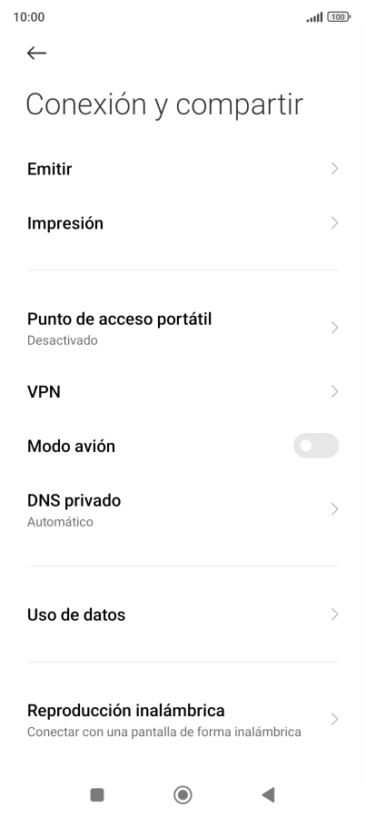 Pulsa Uso de datos.