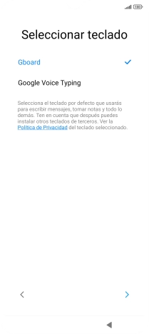 Pulsa el ajuste deseado. Pulsa el ajuste deseado.