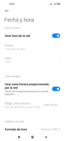 Pulsa la tecla de inicio para terminar y regresar a la pantalla de inicio.