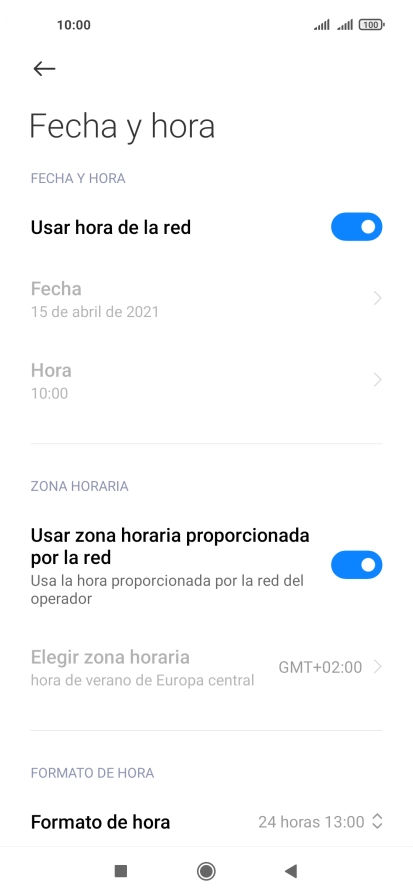 Pulsa la tecla de inicio para terminar y regresar a la pantalla de inicio.