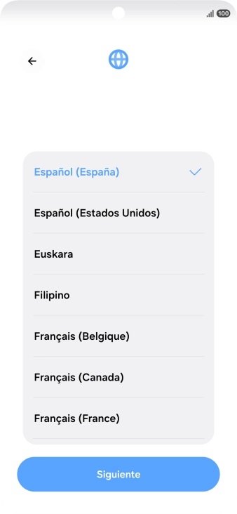 Pulsa el idioma deseado. Pulsa el idioma deseado.