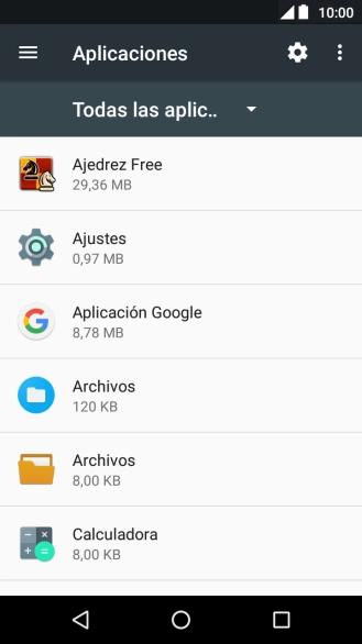 Pulsa la app deseada. Pulsa la app deseada.