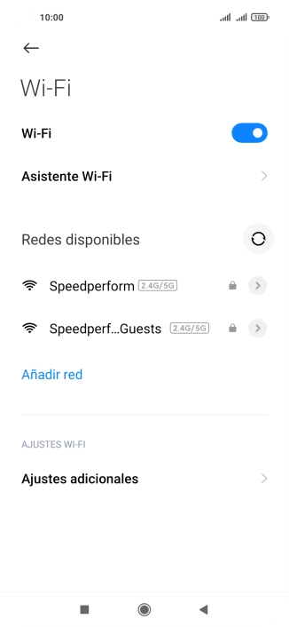 Pulsa Asistente Wi-Fi. Pulsa Asistente Wi-Fi.