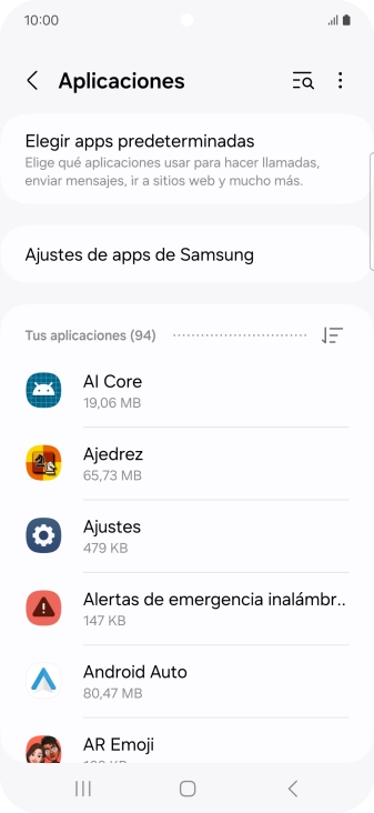 Pulsa la app deseada. Pulsa la app deseada.