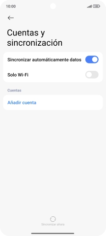 Pulsa Añadir cuenta. Pulsa Añadir cuenta.