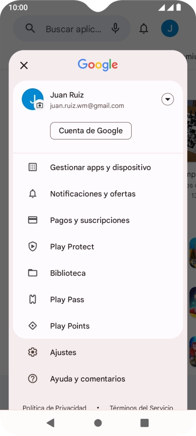 Pulsa Gestionar apps y dispositivo. Pulsa Gestionar apps y dispositivo.