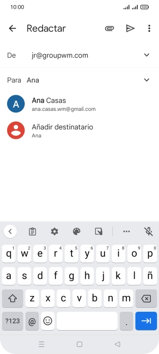 Pulsa el contacto deseado. Pulsa el contacto deseado.