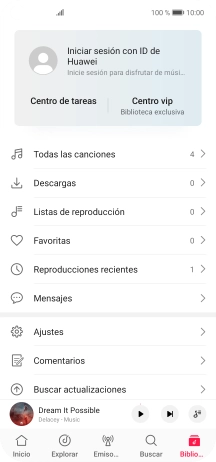 Pulsa Todas las canciones. Pulsa Todas las canciones.