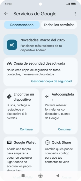 Pulsa Encontrar mi dispositivo. Pulsa Encontrar mi dispositivo.