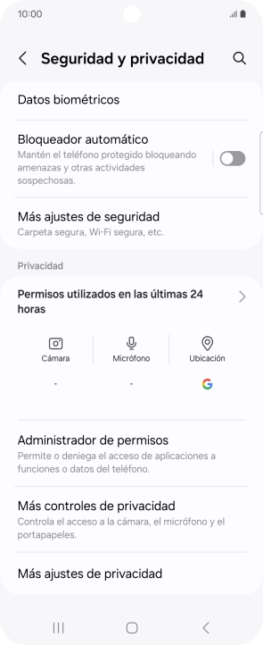 Pulsa Más ajustes de seguridad. Pulsa Más ajustes de seguridad.