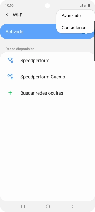 Pulsa Avanzado.