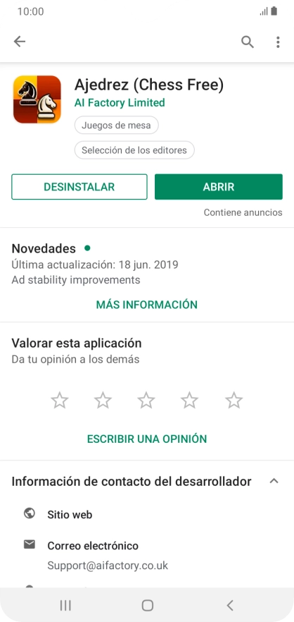 Pulsa DESINSTALAR. Pulsa DESINSTALAR.