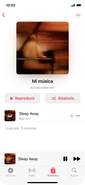 Pulsa el título de la canción. Pulsa el título de la canción.