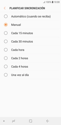 Pulsa el ajuste deseado. Pulsa el ajuste deseado.