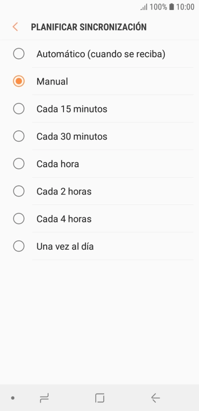 Pulsa el ajuste deseado. Pulsa el ajuste deseado.