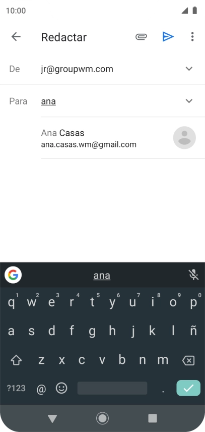 Pulsa el contacto deseado. Pulsa el contacto deseado.