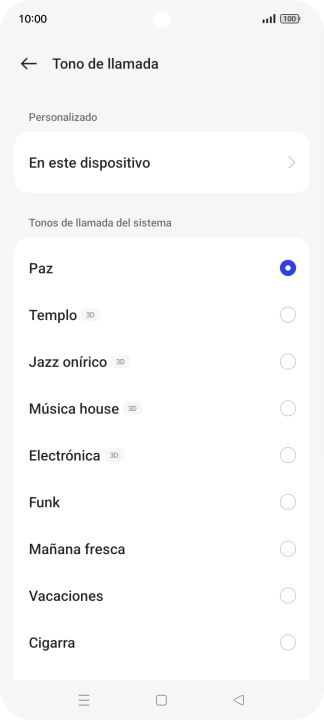 Pulsa los timbres de llamada deseados para escucharlos. Pulsa los timbres de llamada deseados para escucharlos.