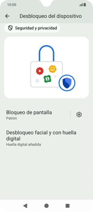 Pulsa Bloqueo de pantalla e introduce el código de seguridad extra que has creado anteriormente. Pulsa Bloqueo de pantalla e introduce el código de seguridad extra que has creado anteriormente.