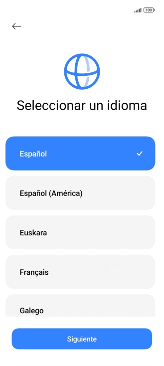 Pulsa el idioma deseado. Pulsa el idioma deseado.