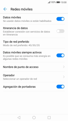 Pulsa Nombre de punto de acceso.