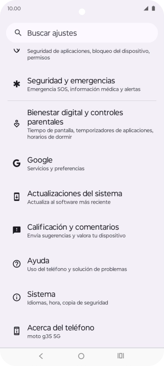Pulsa Sistema. Pulsa Sistema.