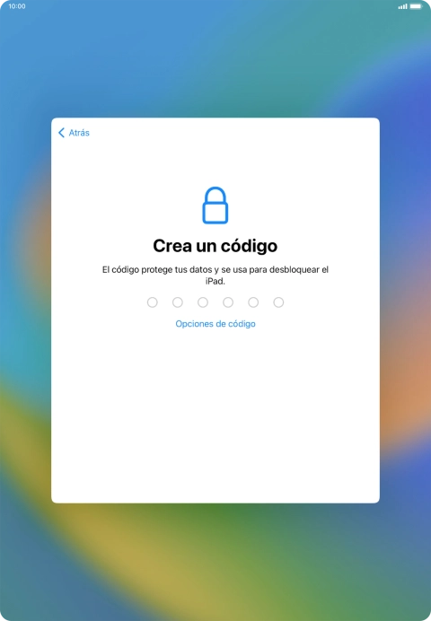 Pulsa Opciones de código.