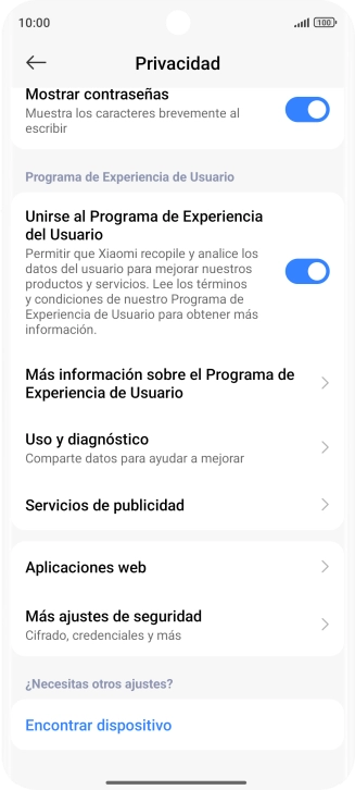 Pulsa Más ajustes de seguridad. Pulsa Más ajustes de seguridad.