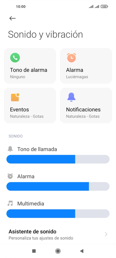 Pulsa Tono de alarma. Pulsa Tono de alarma.