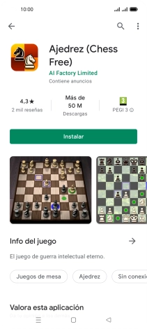 Pulsa Instalar y sigue las indicaciones de la pantalla para instalar la app. Pulsa Instalar y sigue las indicaciones de la pantalla para instalar la app.