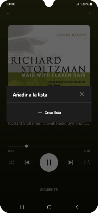 Pulsa Crear lista. Pulsa Crear lista.