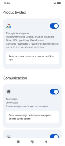 Pulsa el indicador junto a la extensión deseada para activar la función. Pulsa el indicador junto a la extensión deseada para activar la función.