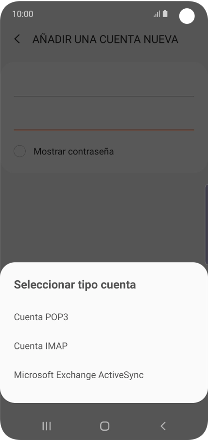Pulsa Cuenta IMAP. Pulsa Cuenta IMAP.