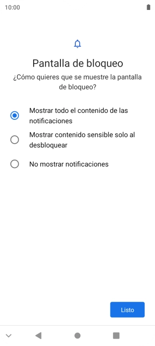 Pulsa Listo. Pulsa Listo.