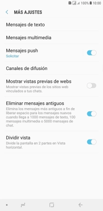 Pulsa Mensajes de texto. Pulsa Mensajes de texto.
