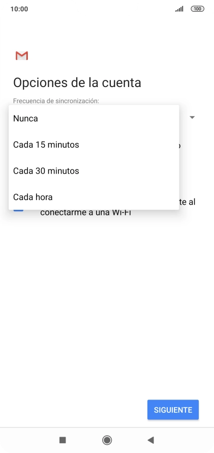 Pulsa el ajuste deseado. Pulsa el ajuste deseado.
