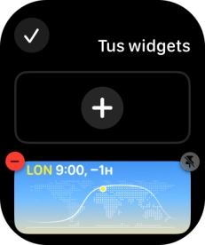 Pulsa el icono de fijar un widget en el widget deseado para fijarlo en la parte superior del grupo. Pulsa el icono de fijar un widget en el widget deseado para fijarlo en la parte superior del grupo.