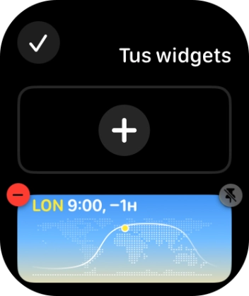 Pulsa el icono de fijar un widget en el widget deseado para fijarlo en la parte superior del grupo. Pulsa el icono de fijar un widget en el widget deseado para fijarlo en la parte superior del grupo.