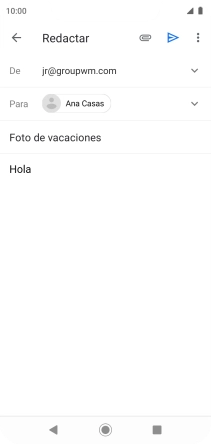 Pulsa el icono de anexos. Pulsa el icono de anexos.